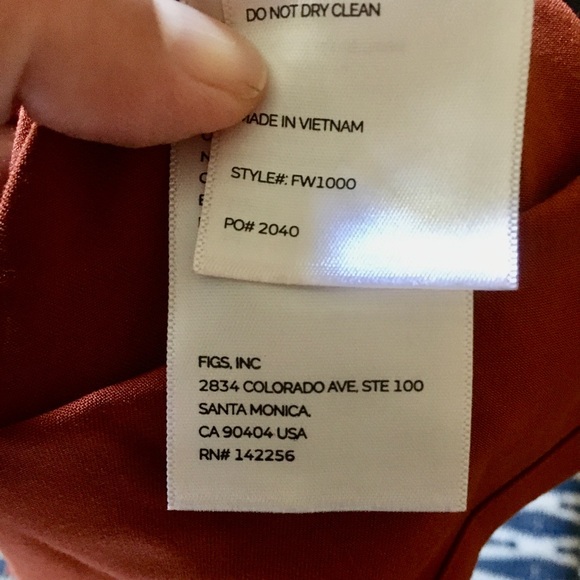 Figs Catarina Atlantic Fall Scrub top size small - Picture 4 of 5